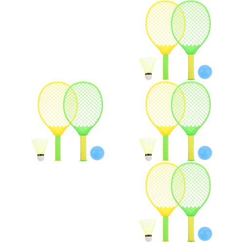 4Ensembles Ensemble Badminton Junior Coloré Surface Agrandie