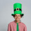 2Ensembles Costume Vert Saint Patrick Chapeau Cravate Décor Festif 10