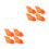 8Stk Action Figuren Feuer- Mini Bausatz Orange Kunststoff 7