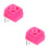 2Stk Non-Slip Skate Rosa Für Kinder Roller Inline Skates 7