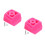 2Stk Non-Slip Skate Rosa Für Kinder Roller Inline Skates 8
