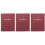 3Pcs Dark Red Planner Notepad Daily Use Stylish Agenda Notebook 1