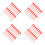 4000Pcs Red Plastic Fire Extinguisher Latch Pull Pins Security Seals 7