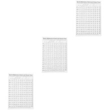 3Stk Anfänger Harfenakkord Chart Weiß Praktisch Zum Lernen Und