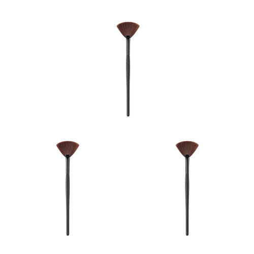 3Pièces Pinceaux Bois Doux Blush Highlighter
