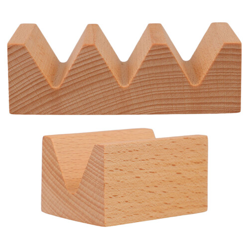 8Pièces Support Sushi Bois Marron Stable Pour Buffet Diner 2