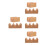 8Pièces Support Sushi Bois Marron Stable Pour Buffet Diner 4