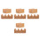8Pièces Support Sushi Bois Marron Stable Pour Buffet Diner 8