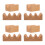 8Pièces Support Sushi Bois Marron Stable Pour Buffet Diner 9