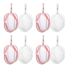 8Stk PVC Mini Display Taschen Schlüsselanhänger Für Puppen