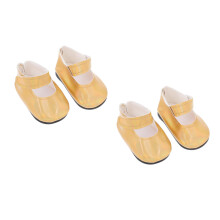 2Stk Gold Mini Schuhe Puppen Ersatz Zubehör Für Puppen