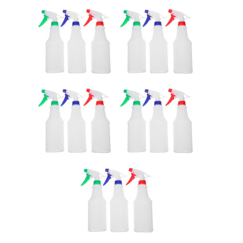 15Pcs Travel Size Spray Bottles ABS Material with Adjustable Nozzles