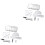 2Pcs Drawing Tool Compasses Set Ergonomic Head Assorted Color Math Kit 1