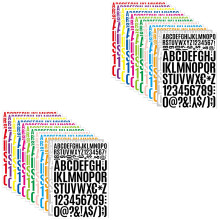 24Sheets Durable Vinyl Alphabet and Number Stickers for Home Decor