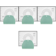4Sets Silikon-Backmatten Mit Teigschaber Bunt, Antihaft, Für Zuhause