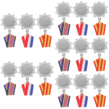 15Stk Metallabzeichen Kinderpreis Party Favor Anstecknadeln