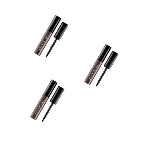 3Pièces Gel Sourcils Couleur Gris Peeling Tenue