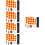 5Sets Lightweight Soccer Referee Flags with Handheld Whistle and Cards 1