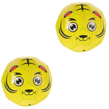 2Stk Gelber PU Kinderfußball Cartoon Trainingsball Für Sport Und Spiel