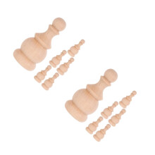 12Pièces Finitions En Bois Massif Khaki Pour Balustres Mobilier DIY
