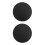 2Pcs Black Drum Mute Pads Silent Dampening Cushions for Practice 1
