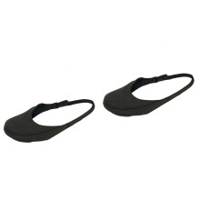 2Pièces Couvre-Chaussures Noir Élastique Anti-Saleté
