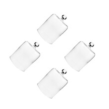 4Stk Glasschutzhülle Für Blumen Transparent Dekohaube