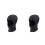 2Pièces Bonnet Noir Élastique Protection Uv Anti- 1