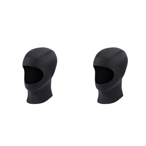 2Pièces Bonnet Noir Élastique Protection Uv Anti-