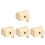 4Stk Holz Geschenkkiste Khaki Mit Rundem Design 1