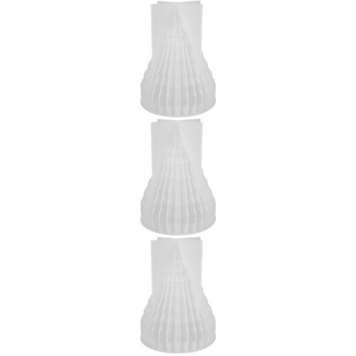 3Stk Weiß Silikonform Weihnachtsbaum Für Duftkerzen DIY