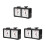 3Pcs Electronic Chess Clocks Black ABS Digital Game Timers 1