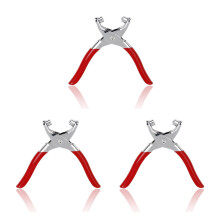 3Pièces Outils Pince Oeillets 4.5mm Rouge Pour Divers Matériaux