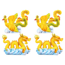 4St Mini Phönix Figur Kuchendekoration