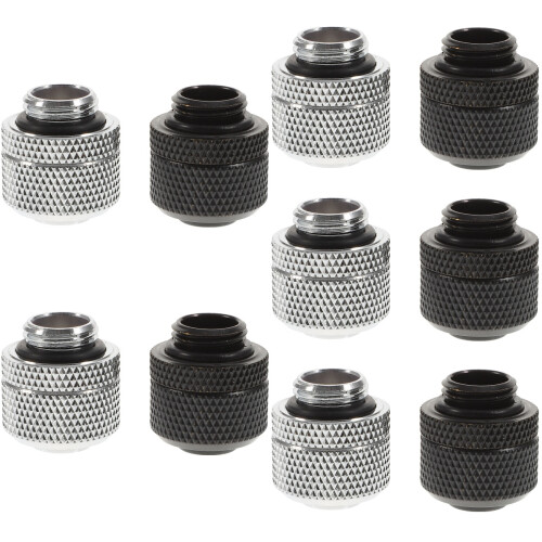 10Pcs Brass G1/4 Threaded Water Cooling System Adapters for Pc Pipes