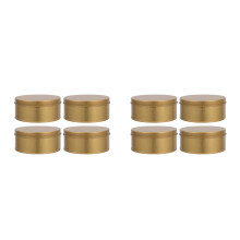 8Stk Goldene Metalldose Mit Deckel, Luftdicht, Für & Süßigkeiten