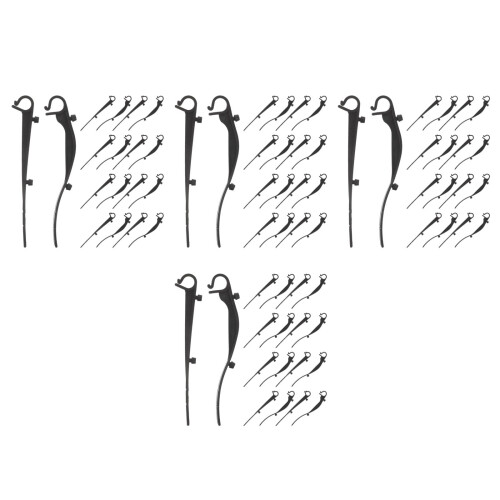 160Pièces Clips Protection Gouttière Anti- Noir Vent
