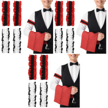 12Paare Herren Sleeve Garters Satin, Elastische Armband Gurte Bunt