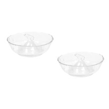 2Pièces Bol Verre Transparent Ours Bol Exquis