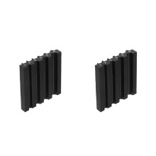 2Pièces Outil Cuir Acier Noir Guide Aiguiseur Bricolage