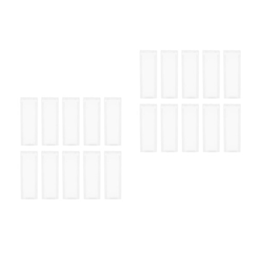 20Pièces Organiseur Plastique Transparent Pour 5 Lames De Microscope