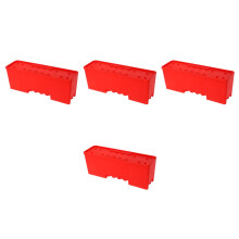 4Pièces Cages Rouge Boîte Transfert Transport PP