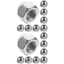 20Stk Silberne Radmuttern M14x1.5 Aus Carbonstahl Für Anhänger Und Lkw