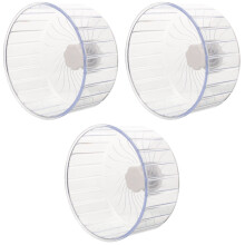 3Stk Transparentes Hamsterrad Aus Kunststoff Für Kleintiere