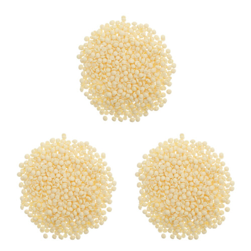 3Pièces Cire Dure Beige Pour Épilation Corps Poils Résistants
