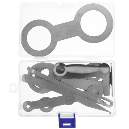 3Sets Compact Silver Wind Instrument Repair Accessories Tool Kit