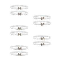 10Stk Perlen Waistchain Elastisch Mit Weiß Für Damen