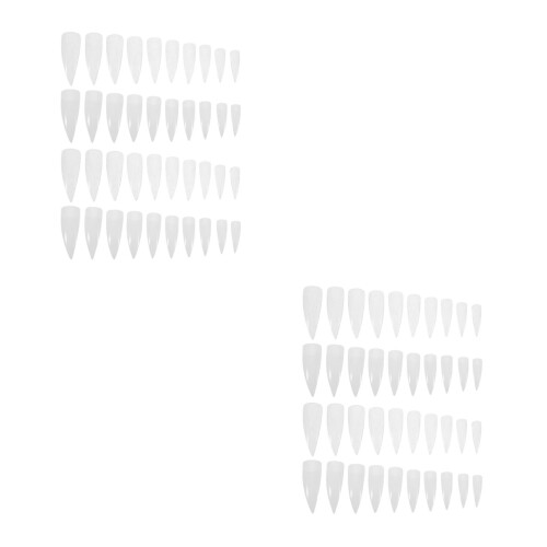 2000Pièces Tips Ongles Classe Plastique Transparent Slim DIY