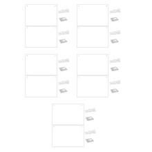 10Pièces Tableau Transparent Pour Notes Et Memos