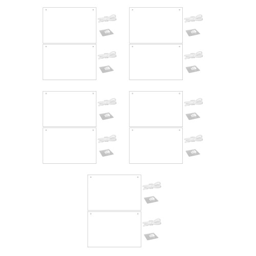 10Pièces Tableau Transparent Pour Notes Et Memos